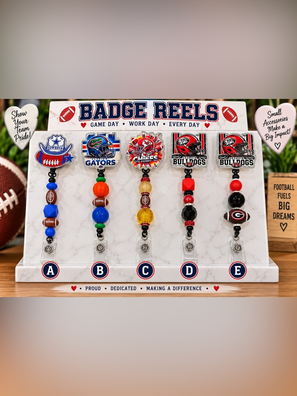 Badge Reels — Assorted Designs